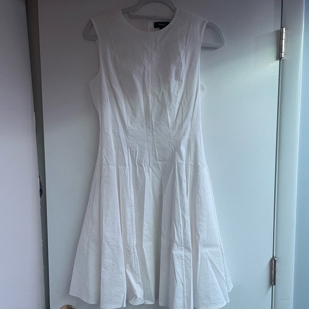Theory/Women’s Dress - Never Worn!- White Peplum Dress
